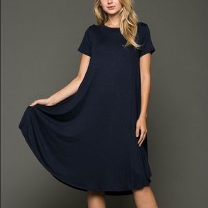 Navy Midi Dress